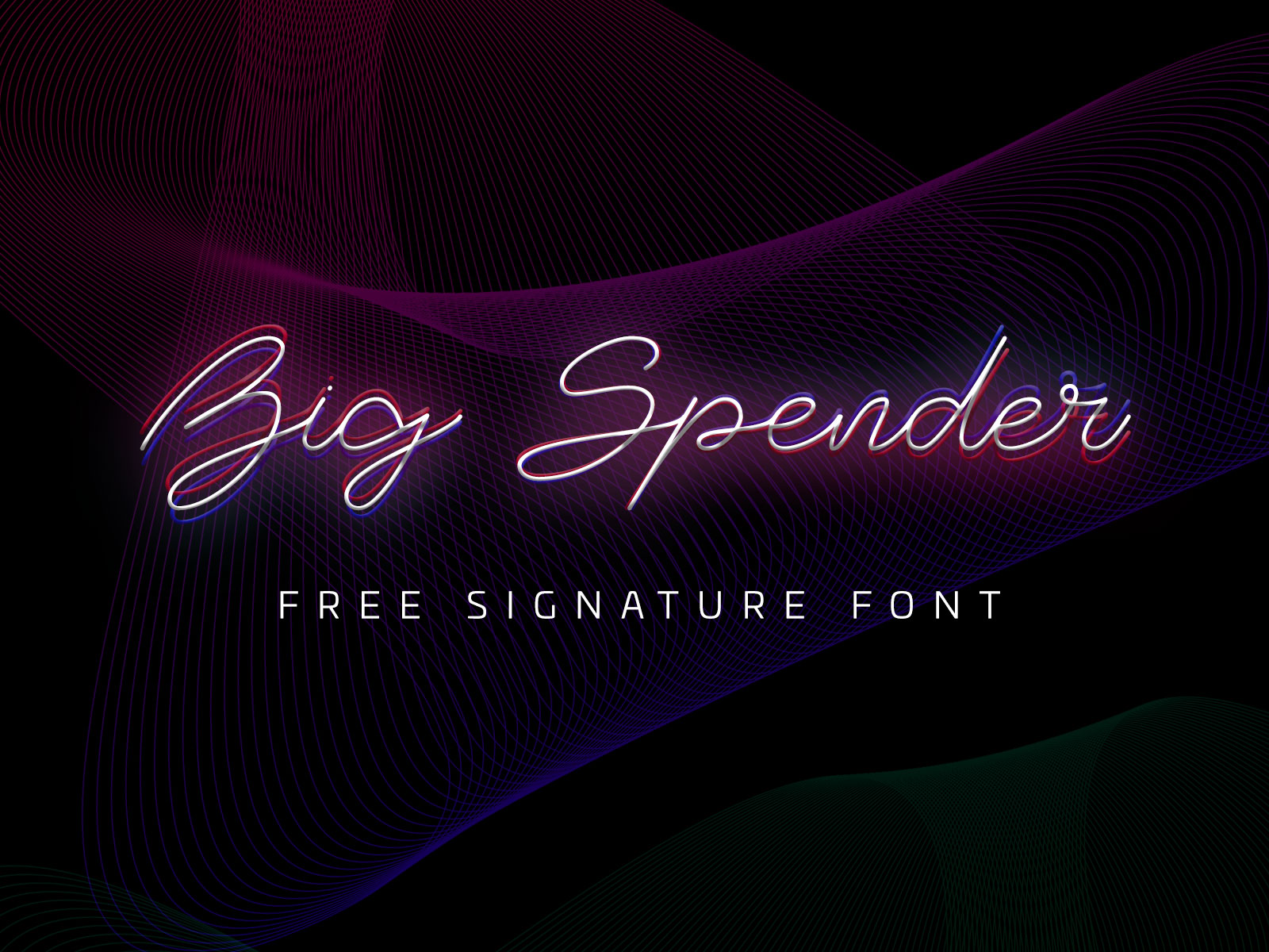 big-spender-free-font-presentation-4x3-preview-thecreativebits