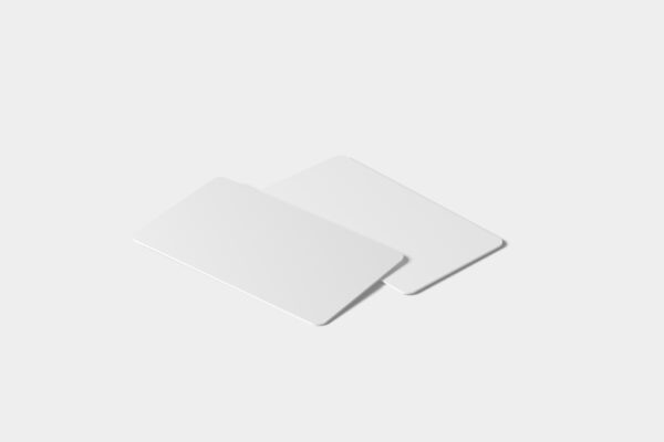Plastic Cards with round Corners Mockup
